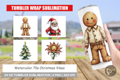 70s Christmas Tumbler Product Image 1