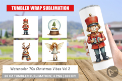 70s Christmas Tumbler Product Image 1