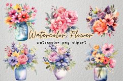 Watercolor Flower Arrangements Product Image 1
