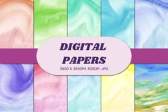Watercolor Abstract 11 Digital Paper Background Product Image 1