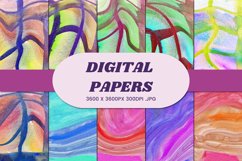 Watercolor Abstract 35 Digital Paper Background Product Image 1