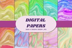 Watercolor Abstract 36 Digital Paper Background Product Image 1
