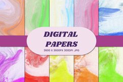 Watercolor Abstract 38 Digital Paper Background Product Image 1