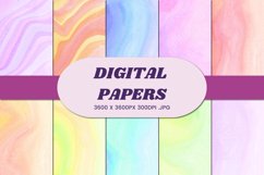 Watercolor Abstract 43 Digital Paper Background Product Image 1