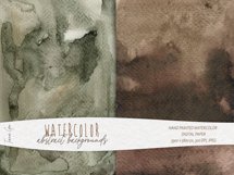 Abstract watercolor backgrounds - digital paper - 7 JPEG Product Image 5