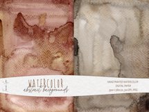 Abstract watercolor backgrounds - digital paper - 7 JPEG Product Image 7