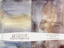 Abstract watercolor backgrounds - digital paper - 7 JPEG Product Image 8
