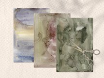 Abstract watercolor backgrounds - digital paper - 7 JPEG Product Image 3