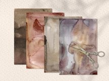 Abstract watercolor backgrounds - digital paper - 7 JPEG Product Image 4