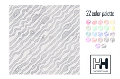 Watercolor diagonal striped pattern, digital paper pack Product Image 3
