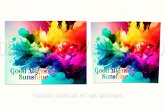 Good Morning Sunshine, Colorful Watercolor Tumbler Design Product Image 2