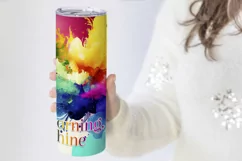 Good Morning Sunshine, Colorful Watercolor Tumbler Design Product Image 3