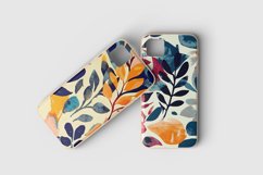 Watercolor abstract leaves digital papers, PNG high quality Product Image 3