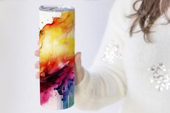 Own Who You Are, Colorful Watercolor Splash Tumbler Wrap Product Image 3