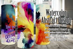 Start Today with a Grateful Heart, Colorful Watercolor Wrap Product Image 1