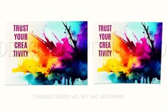 Trust Your Creativity Tumbler Wrap, Sublimation 20oz Tumbler Product Image 2