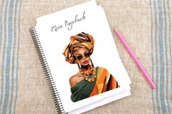 Watercolor African Fashion Girls Clipart Bundle Product Image 4