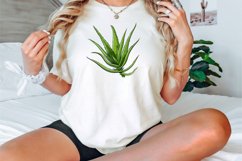 Watercolor Aloe Vera Sublimation Clipart Bundle Product Image 4
