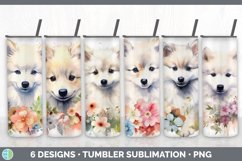 Bundle of six Wild Flowers American Eskies Tumbler designs.