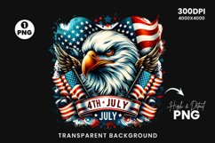 watercolor Patriotic eagle Clipart