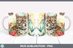 GorgeousWatercolor Mug Wrap design.