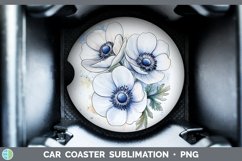 GorgeousWatercolor Car Coaster design.