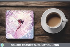 GorgeousWatercolor Square Coaster design.