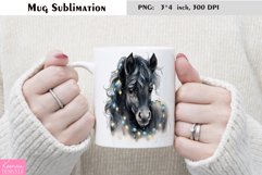 Watercolor Christmas Mug Sublimation|Cartoon Animal Design Product Image 1