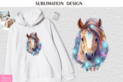 Christmas Horse Head|Glowing Garland| Animal Sublimation Product Image 1