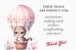 Watercolor Animal Hot Air Balloon, Hot Air Balloon Bundle Product Image 3