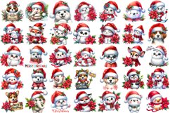 Merry christmas Sublimation - animal clipart bundle Product Image 2