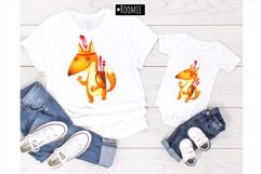 Watercolor animals clipart PNG, Fox Panda Cat Rabbit Bear Product Image 3