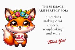 Watercolor Animals Clipart, Happy Animals Clipart Bundle Product Image 2