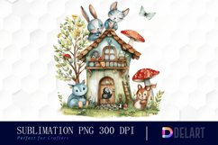 Animal House Illustration Clipart Product Image 1