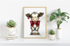 Watercolor Animals Valentine Clipart Product Image 2