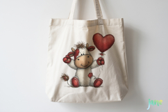 Watercolor Animals Valentine Clipart Product Image 5