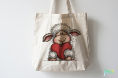 Watercolor Animals Valentine Clipart Product Image 3