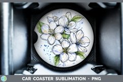 GorgeousWatercolor Car Coaster design.