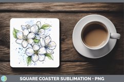 GorgeousWatercolor Square Coaster design.