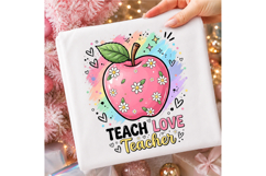 Watercolor Apple Teacher PNG Product Image 3