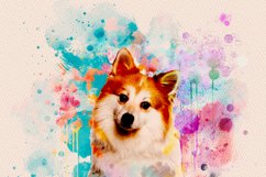 Watercolor Editable Dog Painting Product Image 2
