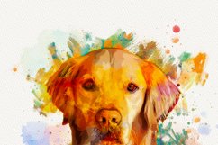 Watercolor Editable Dog Painting Product Image 6