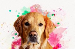Watercolor Editable Dog Painting Product Image 8