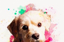 Watercolor Editable Dog Painting Product Image 9