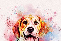 Watercolor Puppy Painting Product Image 4