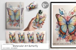 Digital Paper Watercolor Art Butterfly Product Image 1
