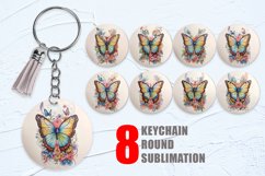 Watercolor Art Butterfly Keychain | Keyring Product Image 1