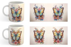 Watercolor Art Butterfly | Mug sublimation design Product Image 3