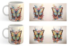 Watercolor Art Butterfly | Mug sublimation design Product Image 4