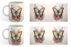 Watercolor Art Butterfly | Mug sublimation design Product Image 5